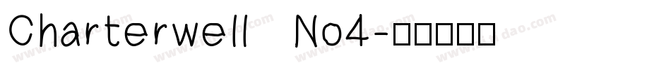 Charterwell No4字体转换
